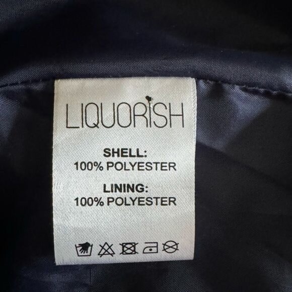 ASOS Liquorish Boxy Straight Coat in Red Navy Check Size 6 EUC - Picture 13 of 13